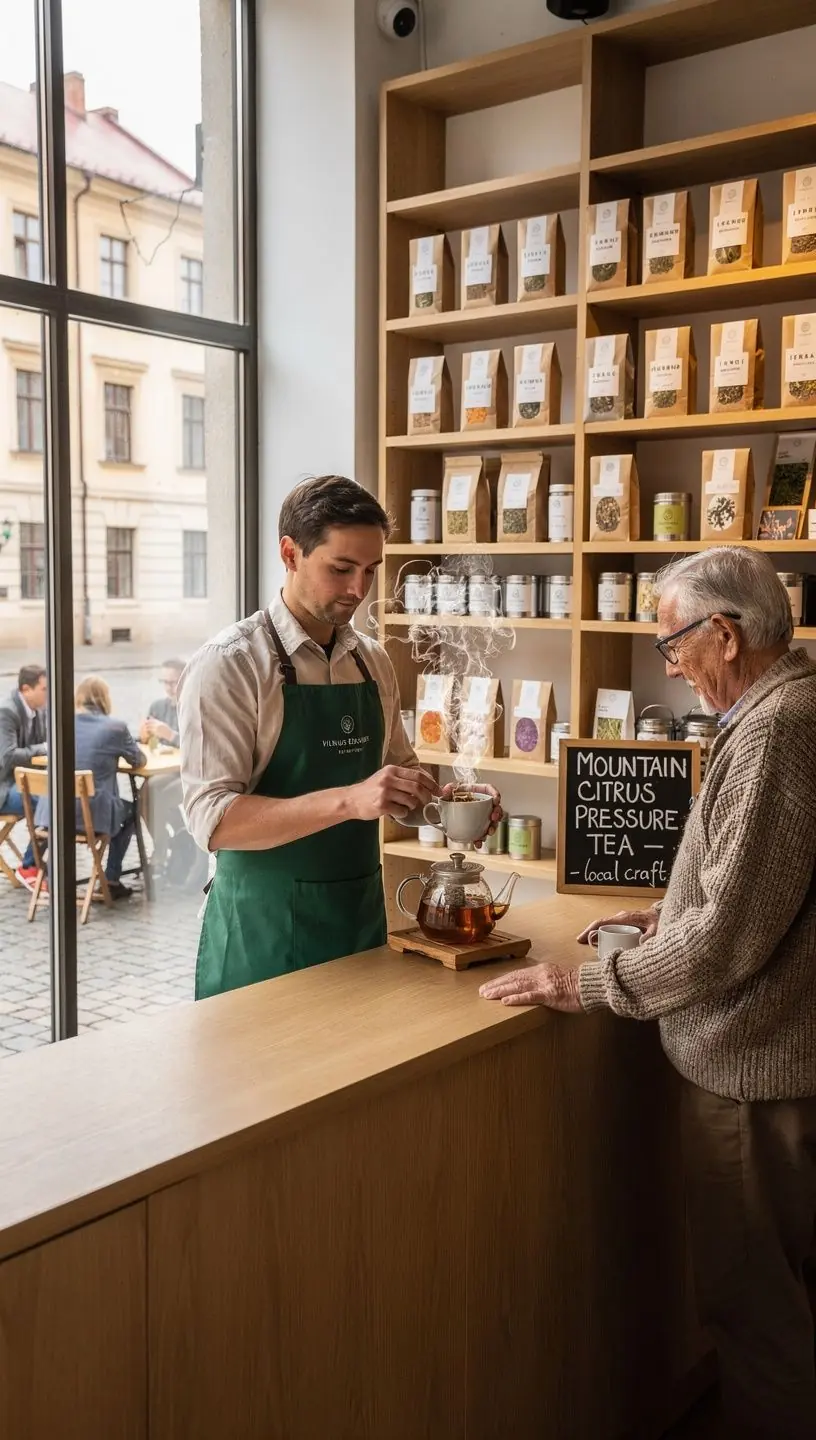 Kalnų citrinų arbata, kuri remiasi aukštikalnių augalais, skirta kraujospūdžio palaikymui.